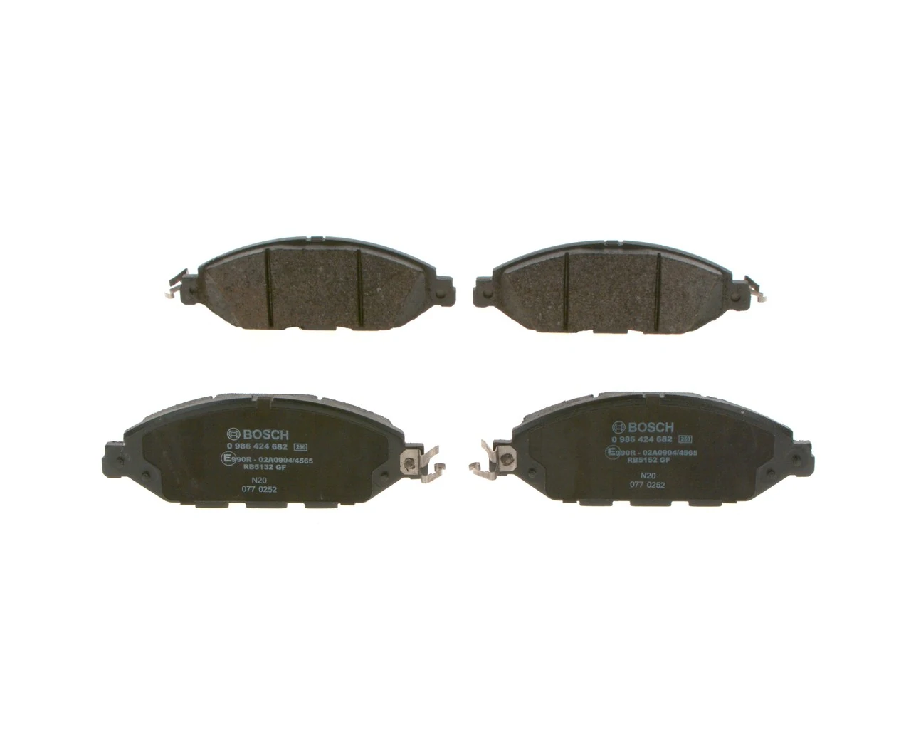 Передние тормозные колодки 0986424682 Bosch