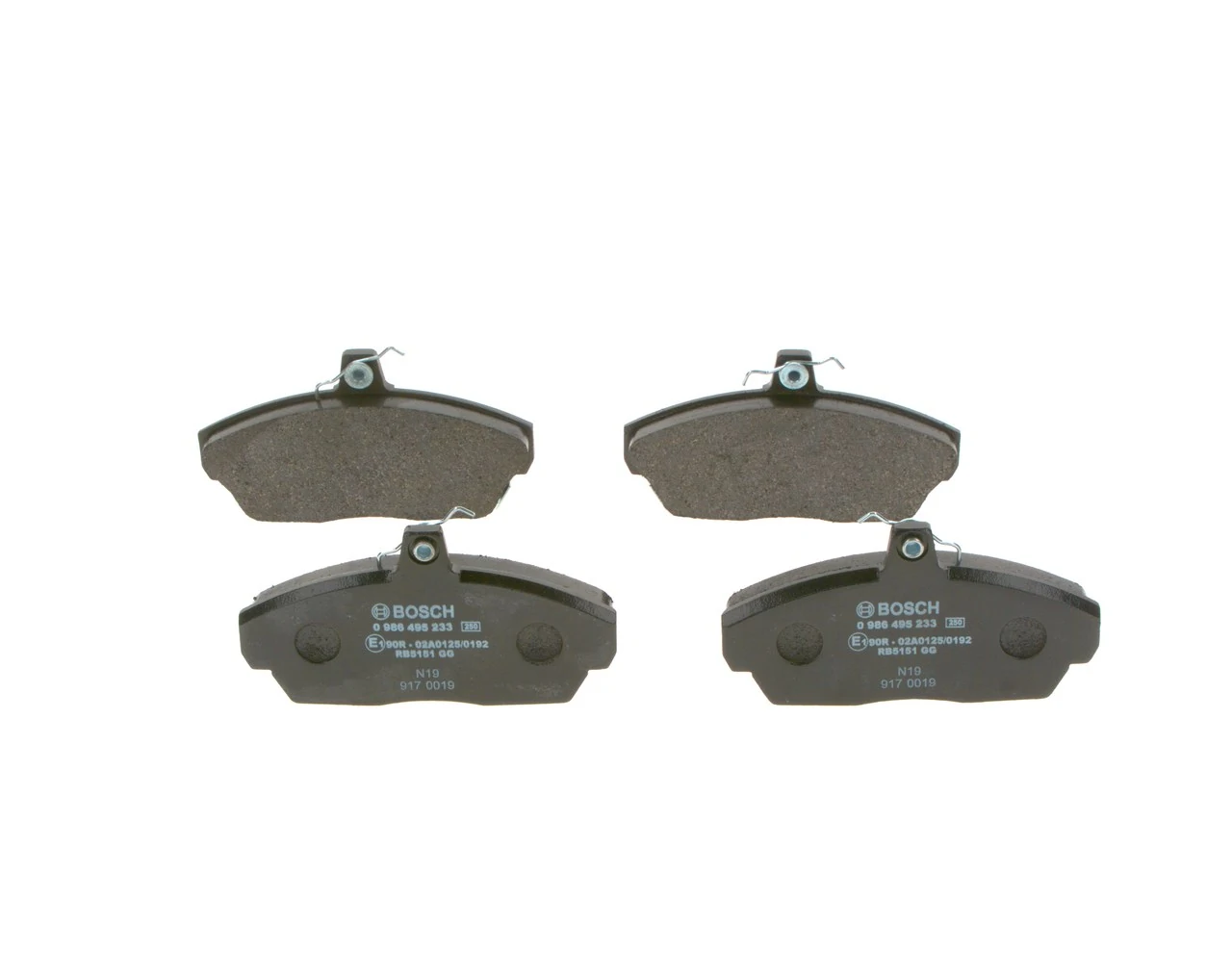 Купить 0986495233 Bosch Колодки тормозные