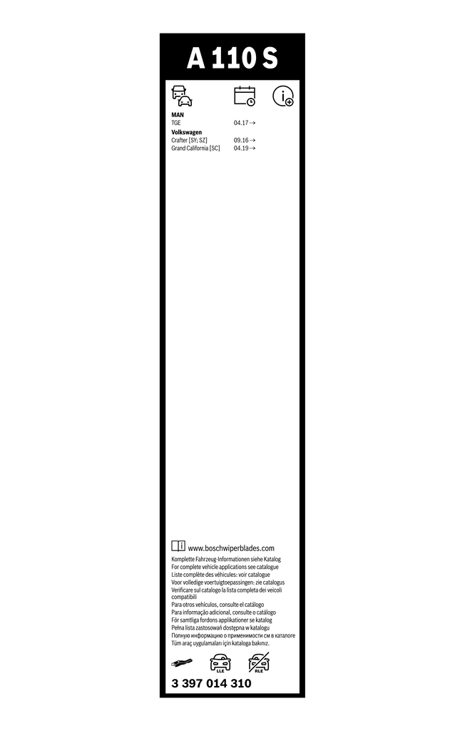 Дворники Bosch 3397014310 цена, от 24.34 USD
