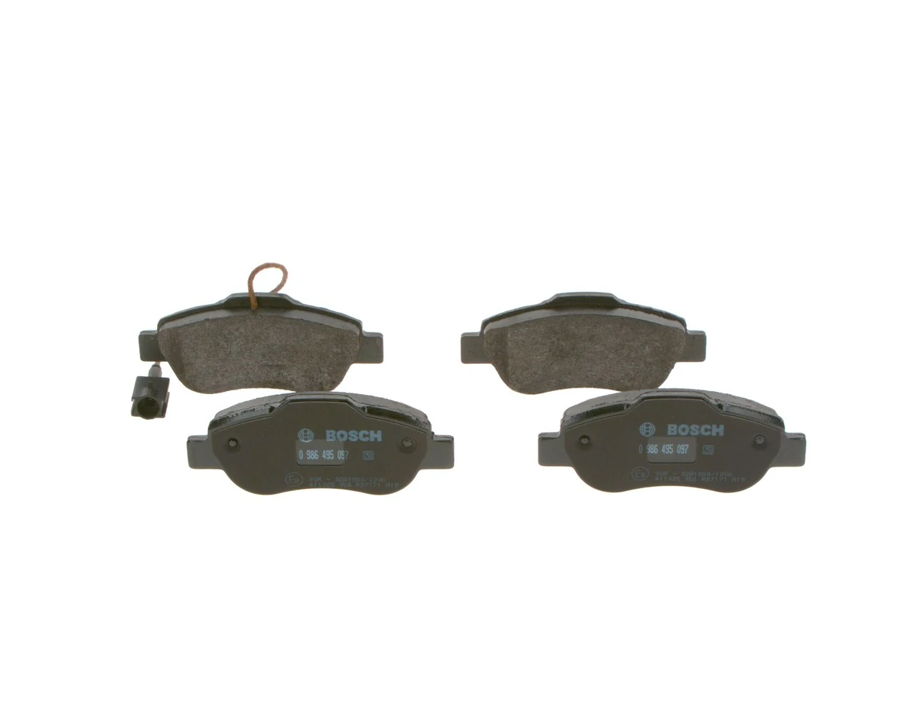 Купить 0986495097 Bosch Колодки тормозные