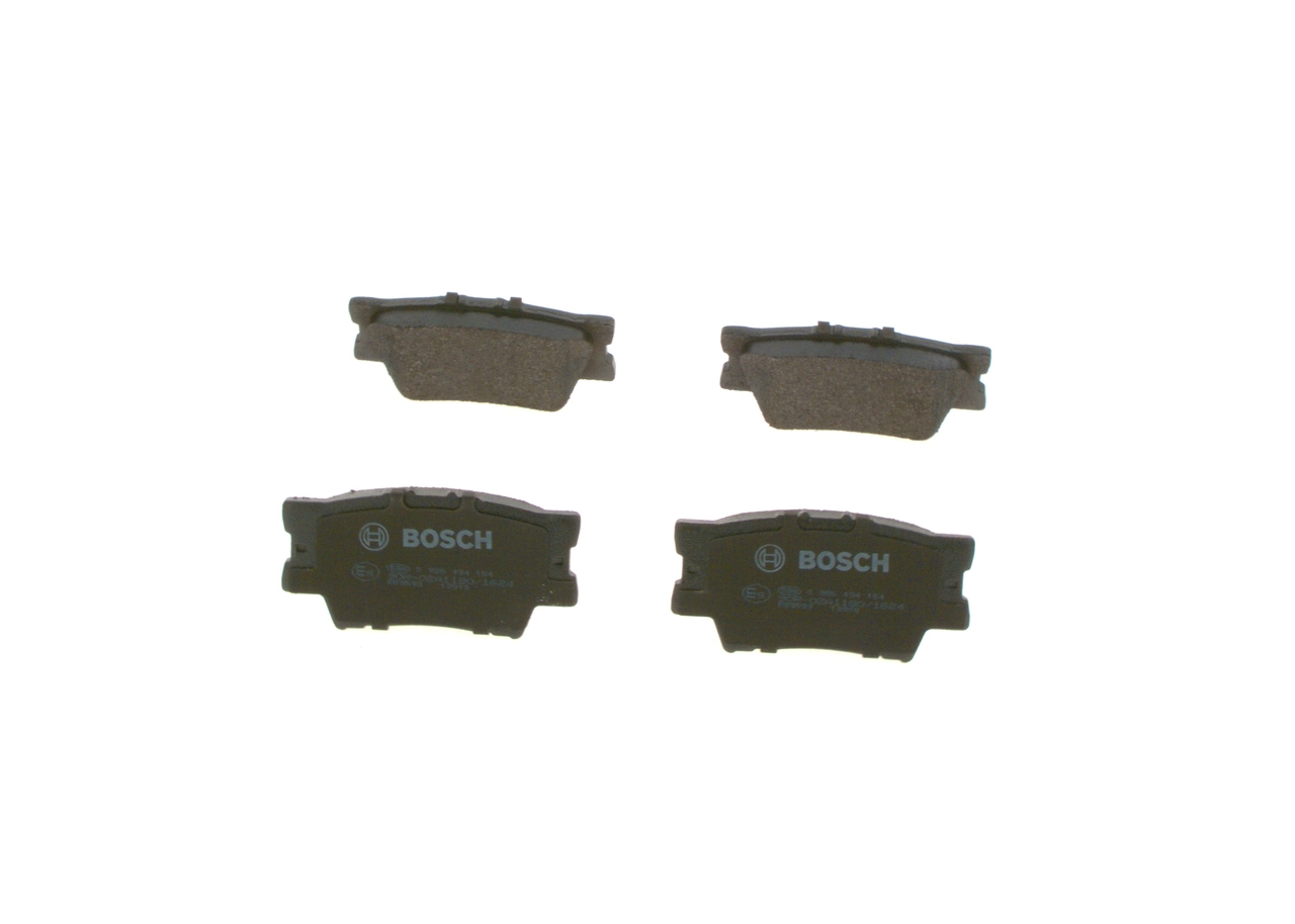 Купить 0986494154 Bosch Колодки тормозные задние, дисковые