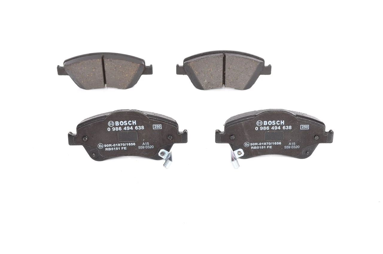 Передние тормозные колодки 0986494638 Bosch