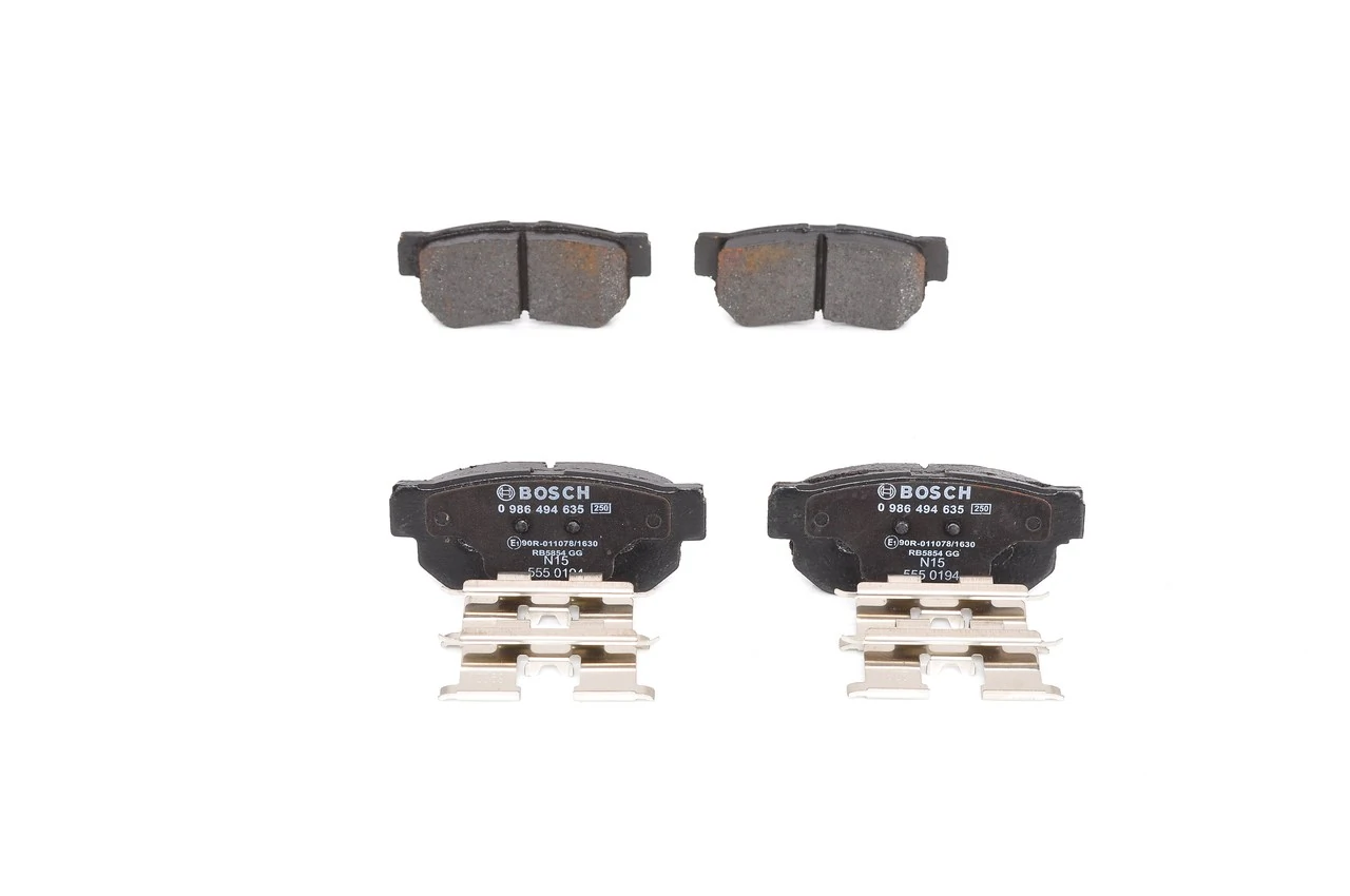 Купить 0986494635 Bosch Колодки тормозные задние, дисковые