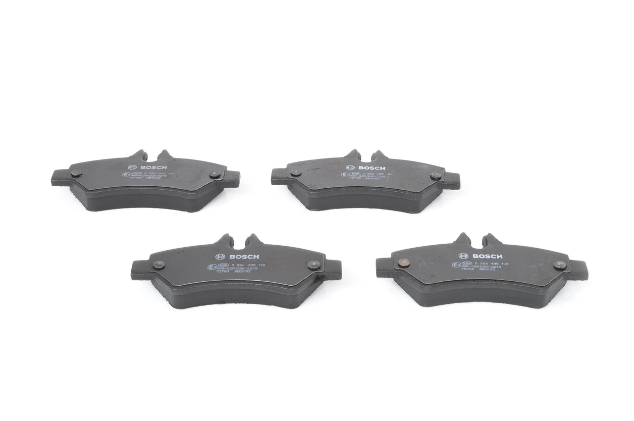 Купить 0986495100 Bosch Колодки тормозные задние, дисковые