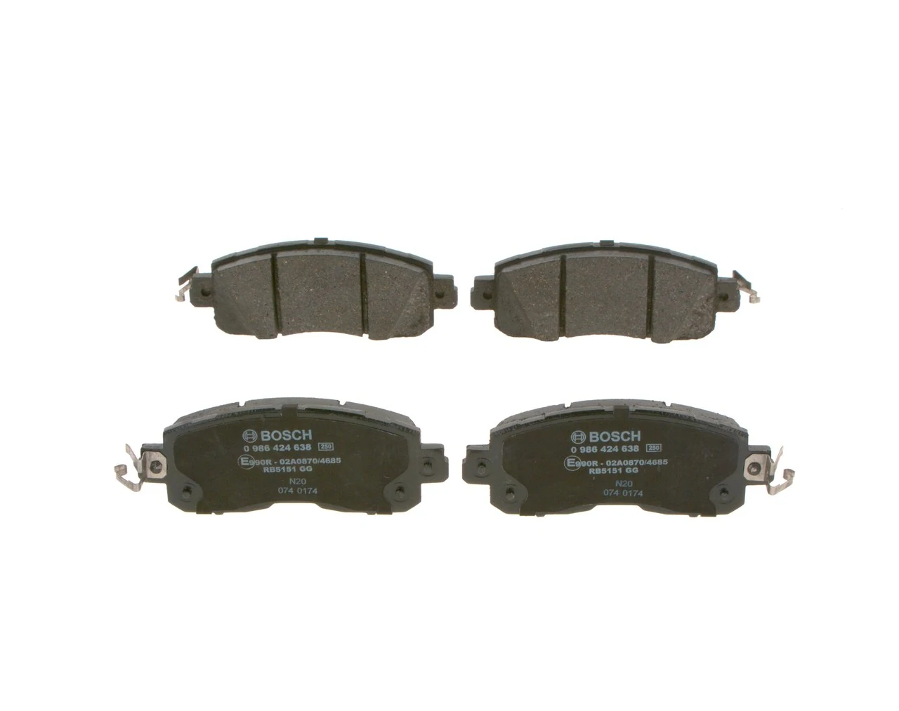 0986424638 Bosch Колодки передние