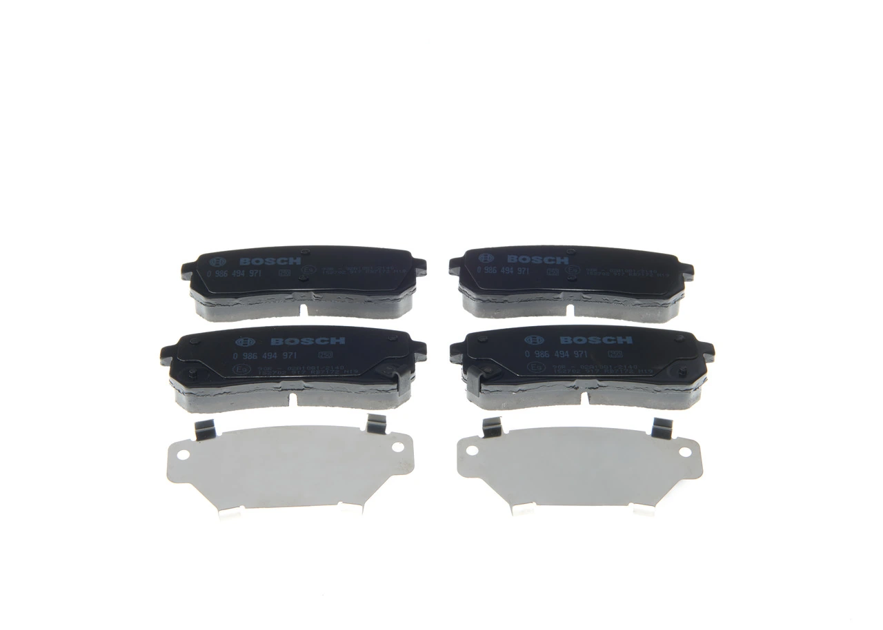 Sapatas do freio traseiras de disco Bosch 0986494971