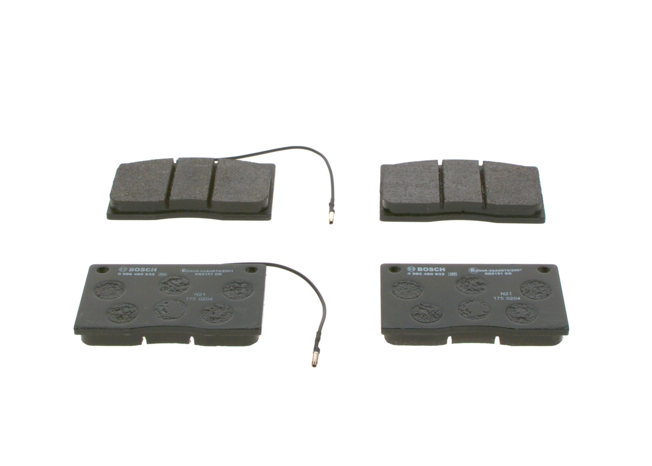 Купить 0986460932 Bosch Колодки тормозные
