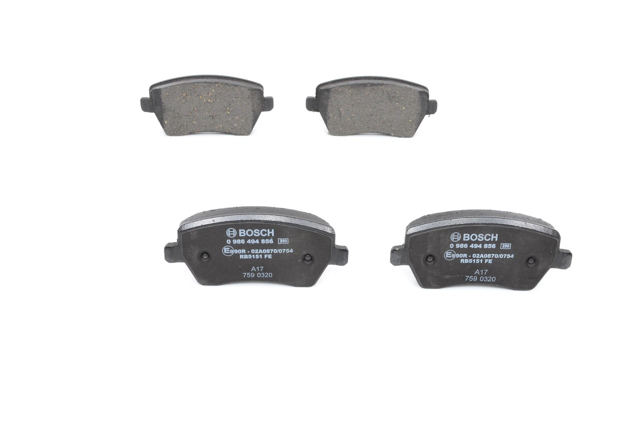 Передние тормозные колодки 0986494856 Bosch