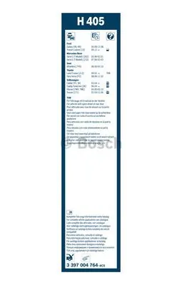 дворник заднего стекла Bosch 3397004764 цена, от 8.57 USD