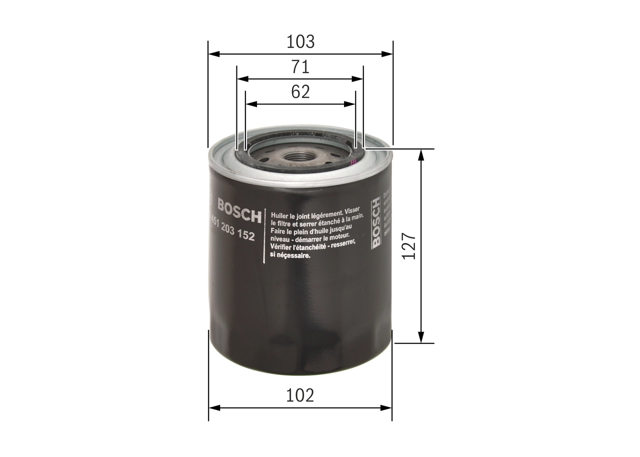 Купить 0451203152 Bosch Фильтр центробежный очистки масла