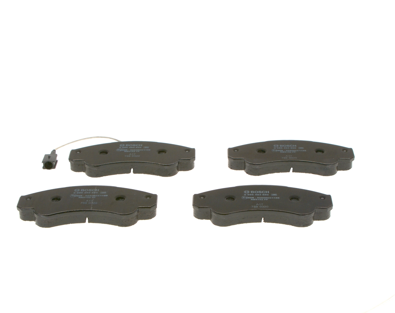 Тормозные колодки Bosch 0986494850