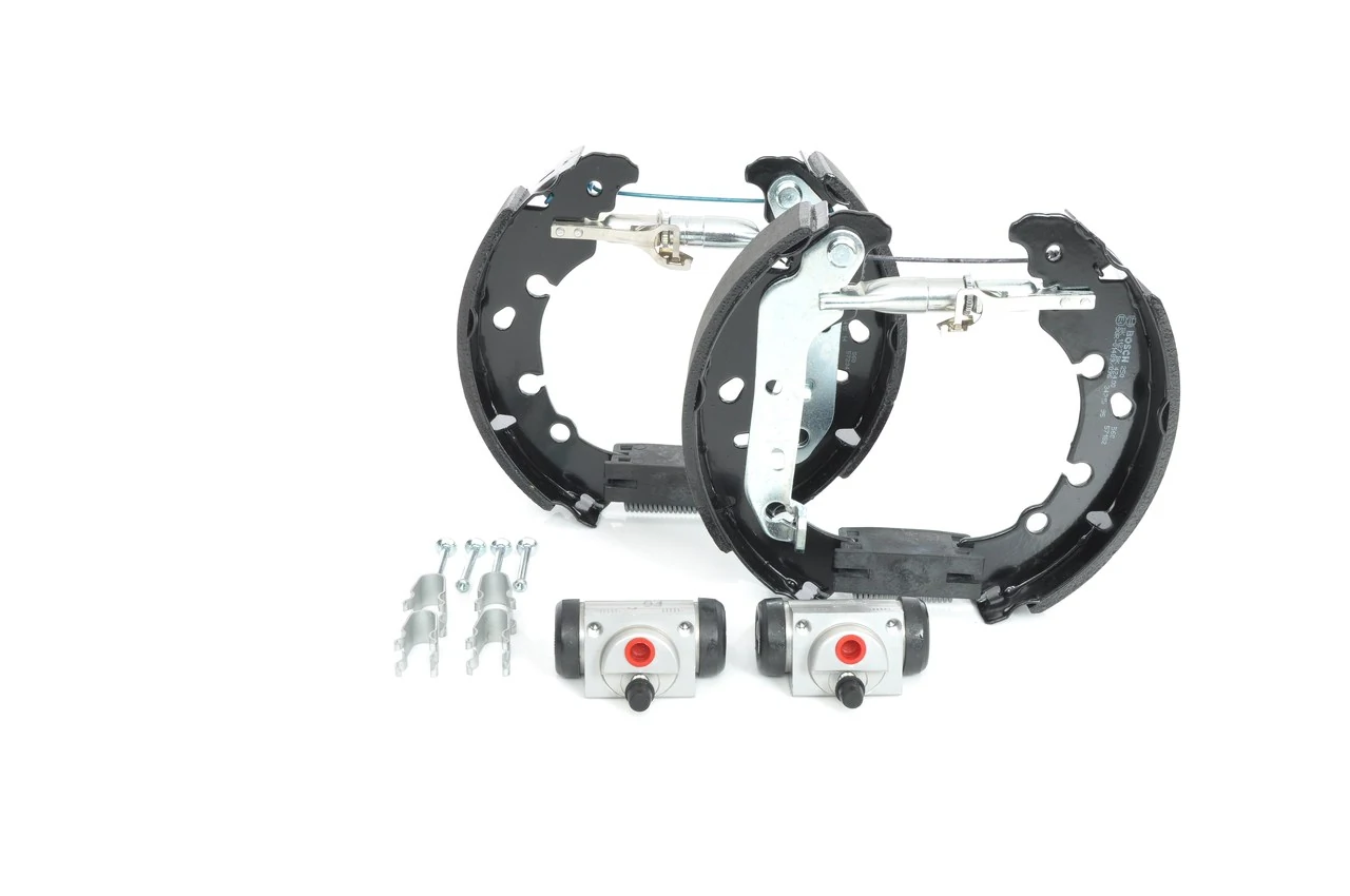 Купить 204114625 Bosch Колодки тормозные задние барабанные, в сборе с цилиндрами, комплект