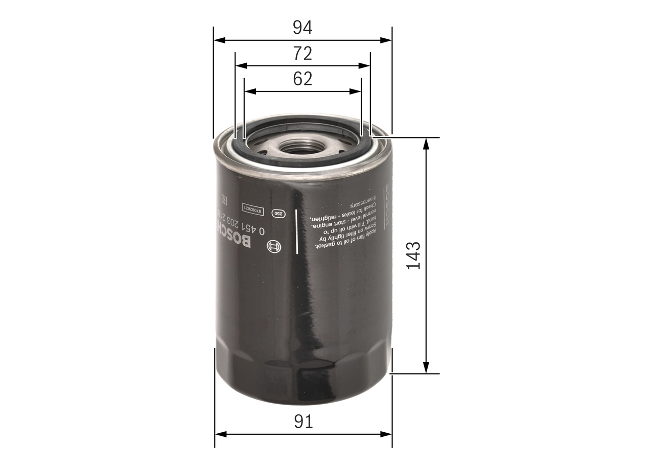 Купить 0451203218 Bosch Фильтр центробежный очистки масла