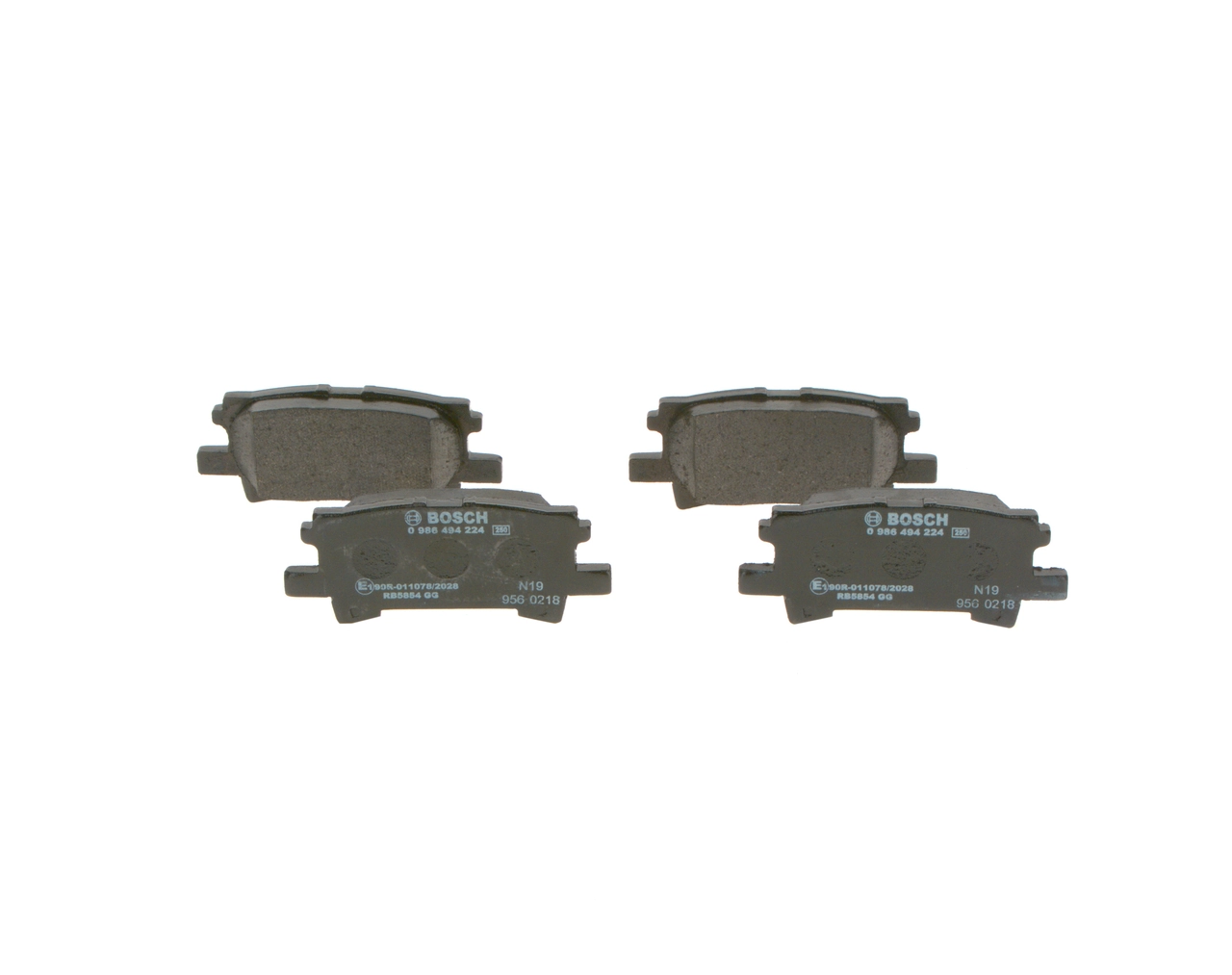 0986494224 Bosch Колодки тормозные дисковые комплект