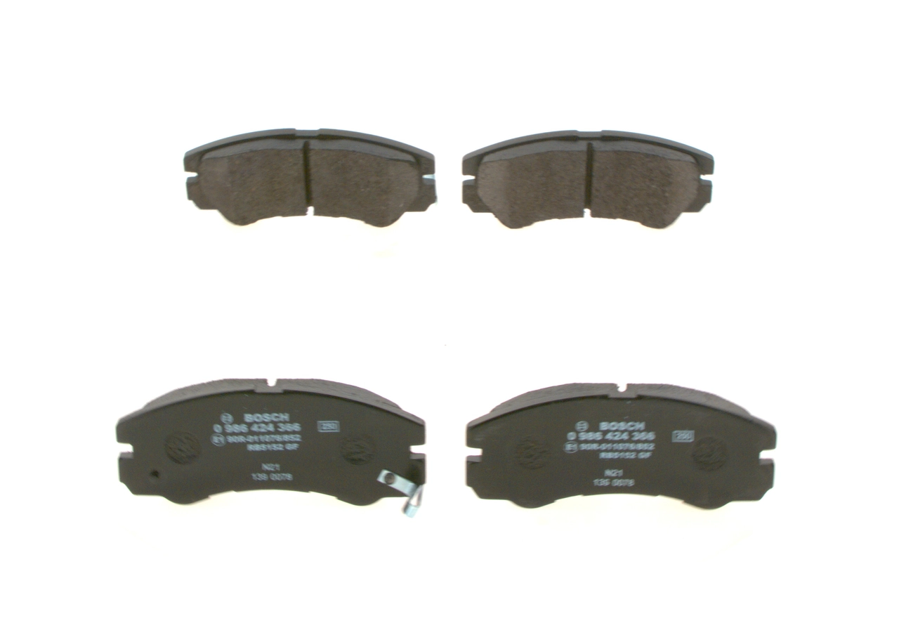 Купить 0986424366 Bosch Колодки тормозные