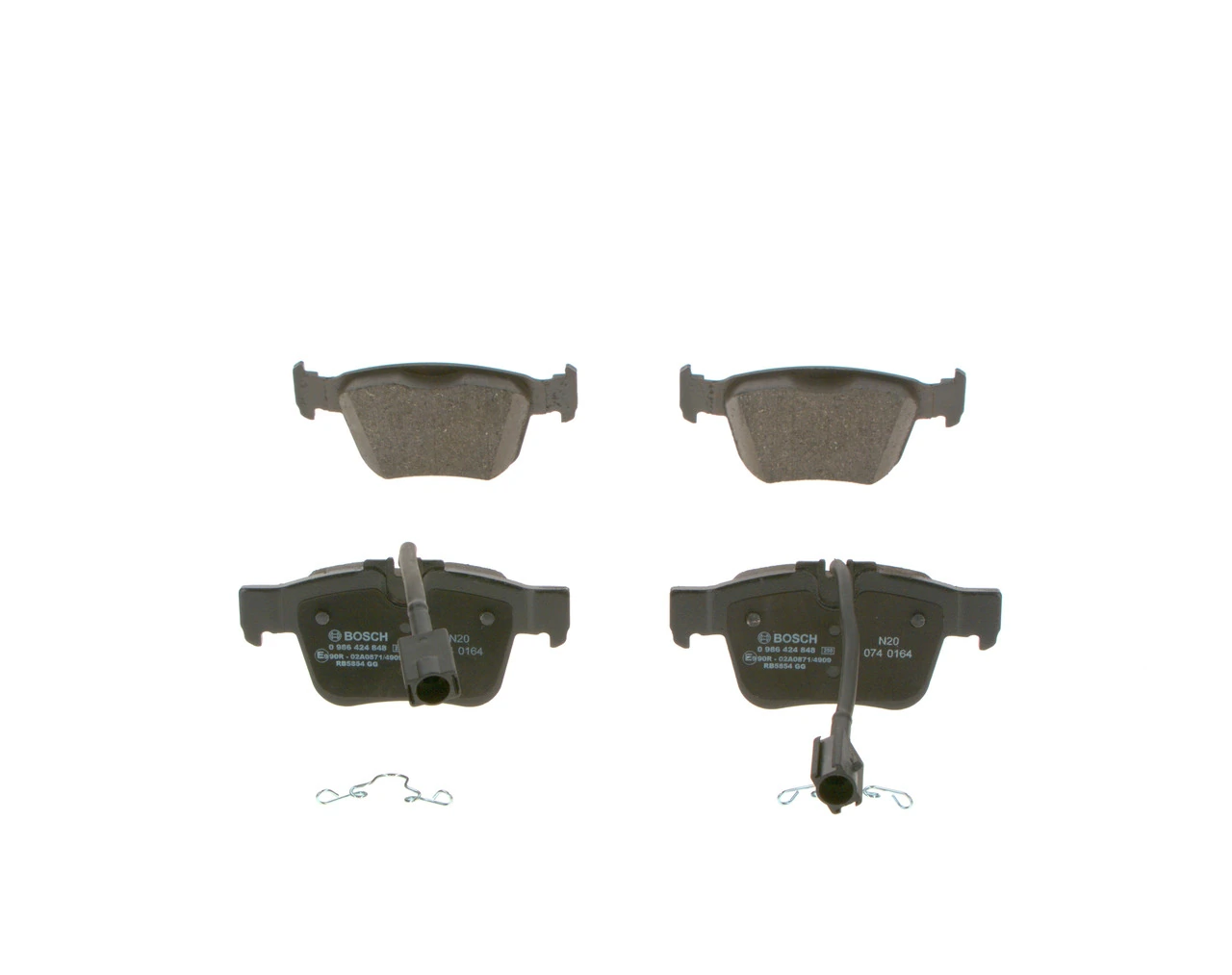 Задние тормозные колодки 0986424848 Bosch