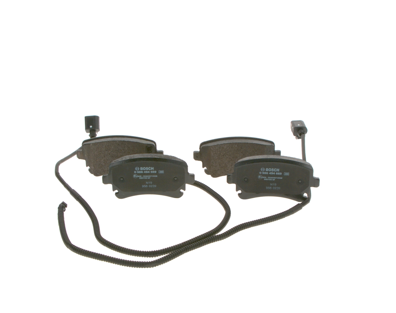 Купить 0986494669 Bosch Колодки тормозные задние, дисковые
