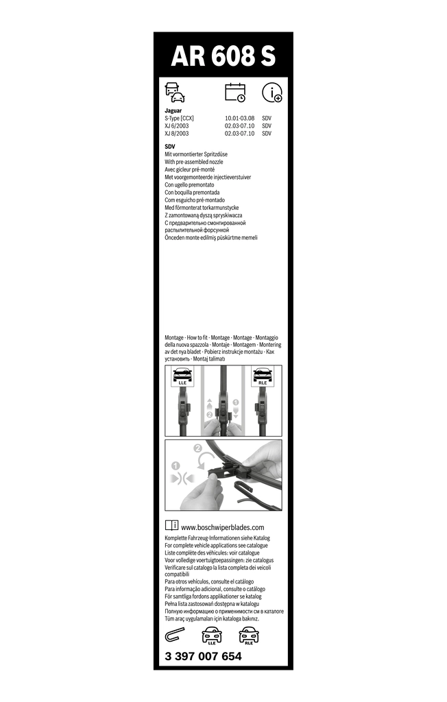 Limpa-pára-brisas do pára-brisas, kit de 2 un. Opel Vectra