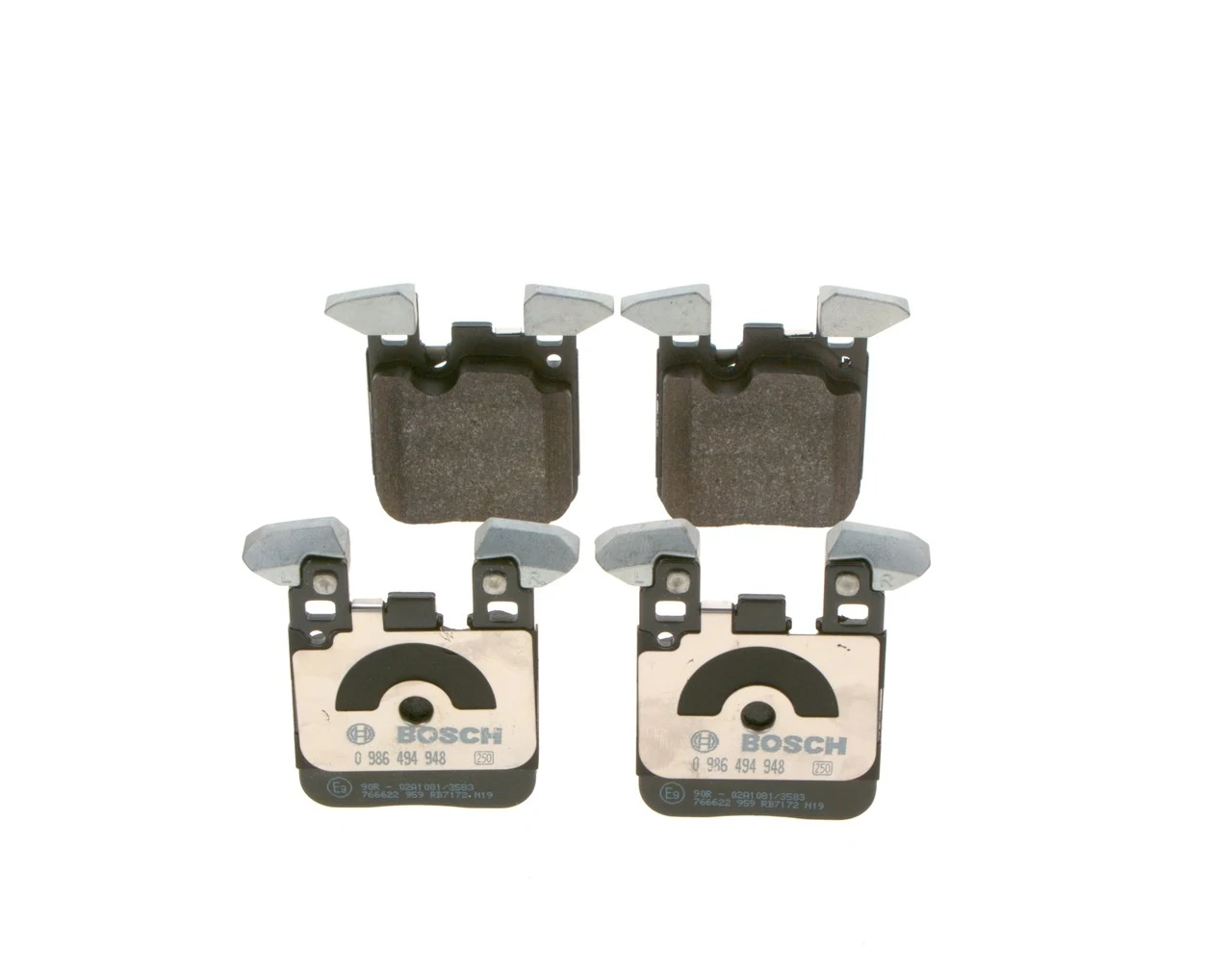 Задние тормозные колодки 0986494948 Bosch