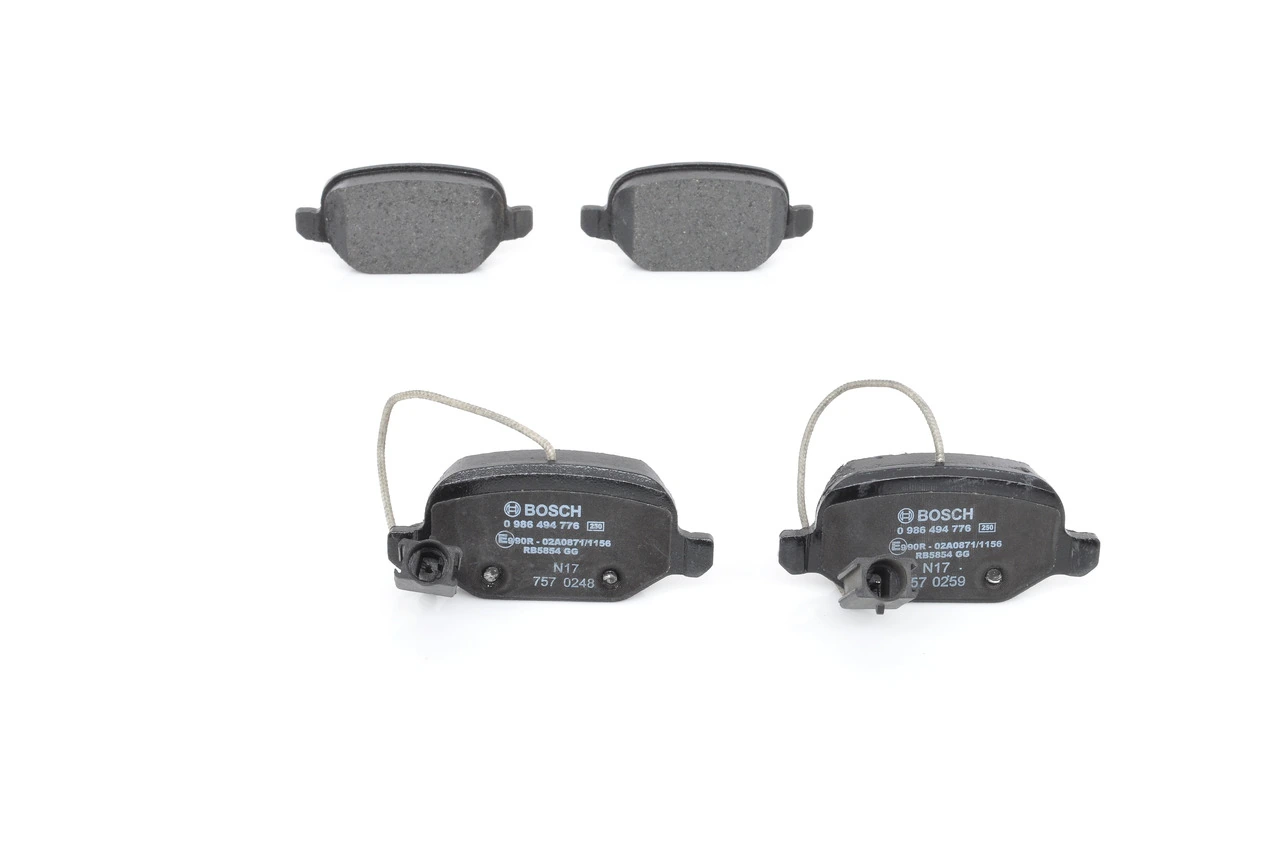 Купить 0986494776 Bosch Колодки тормозные задние, дисковые