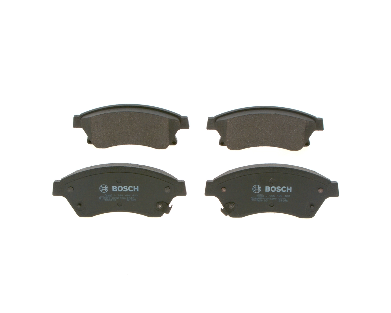 Передние тормозные колодки 0986495423 Bosch