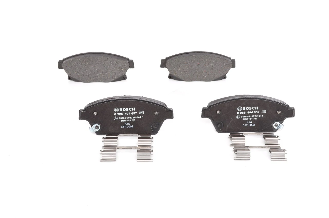 Купить 0986494657 Bosch Колодки тормозные задние, дисковые