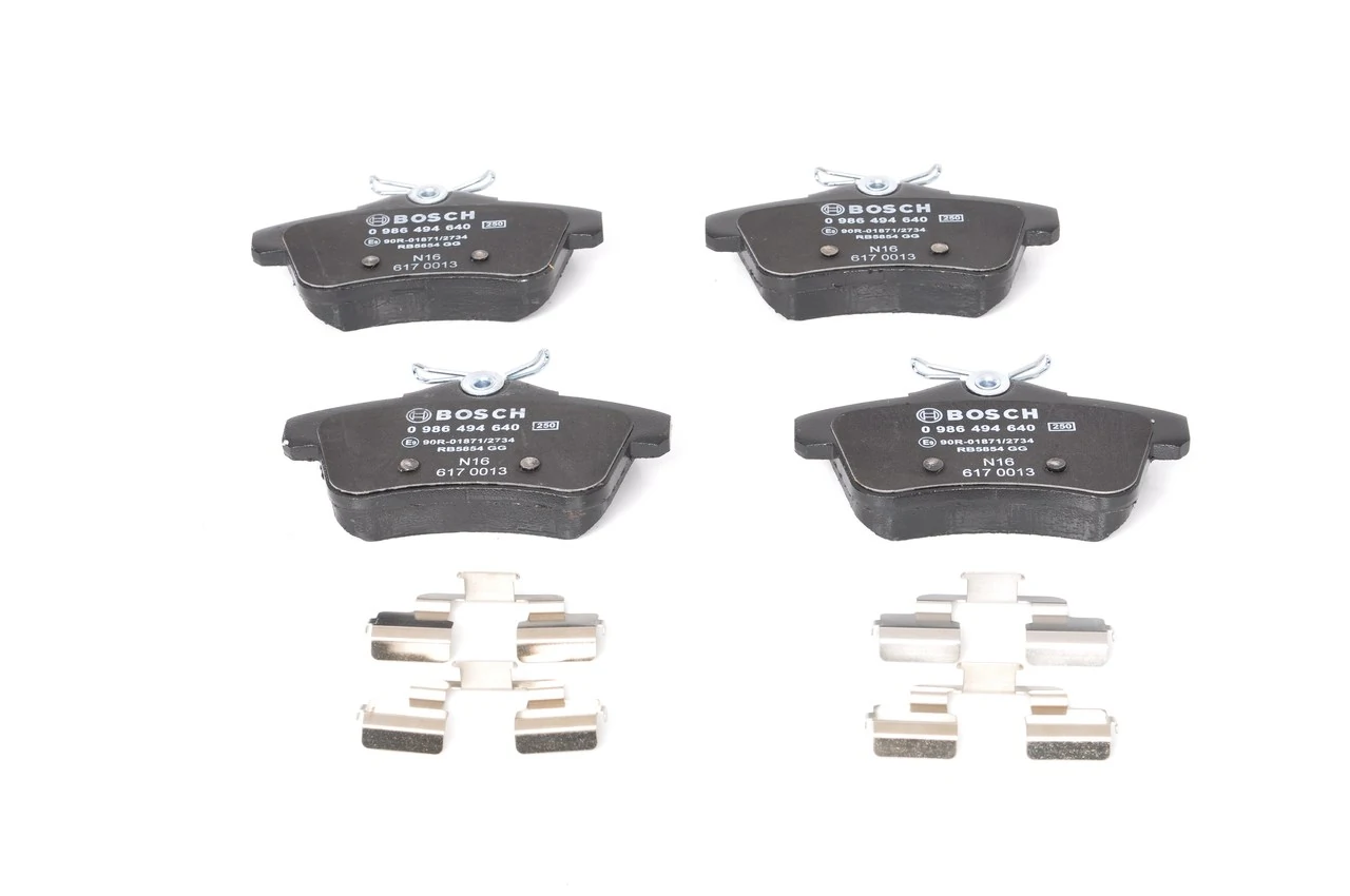 Задние тормозные колодки 0986494640 Bosch