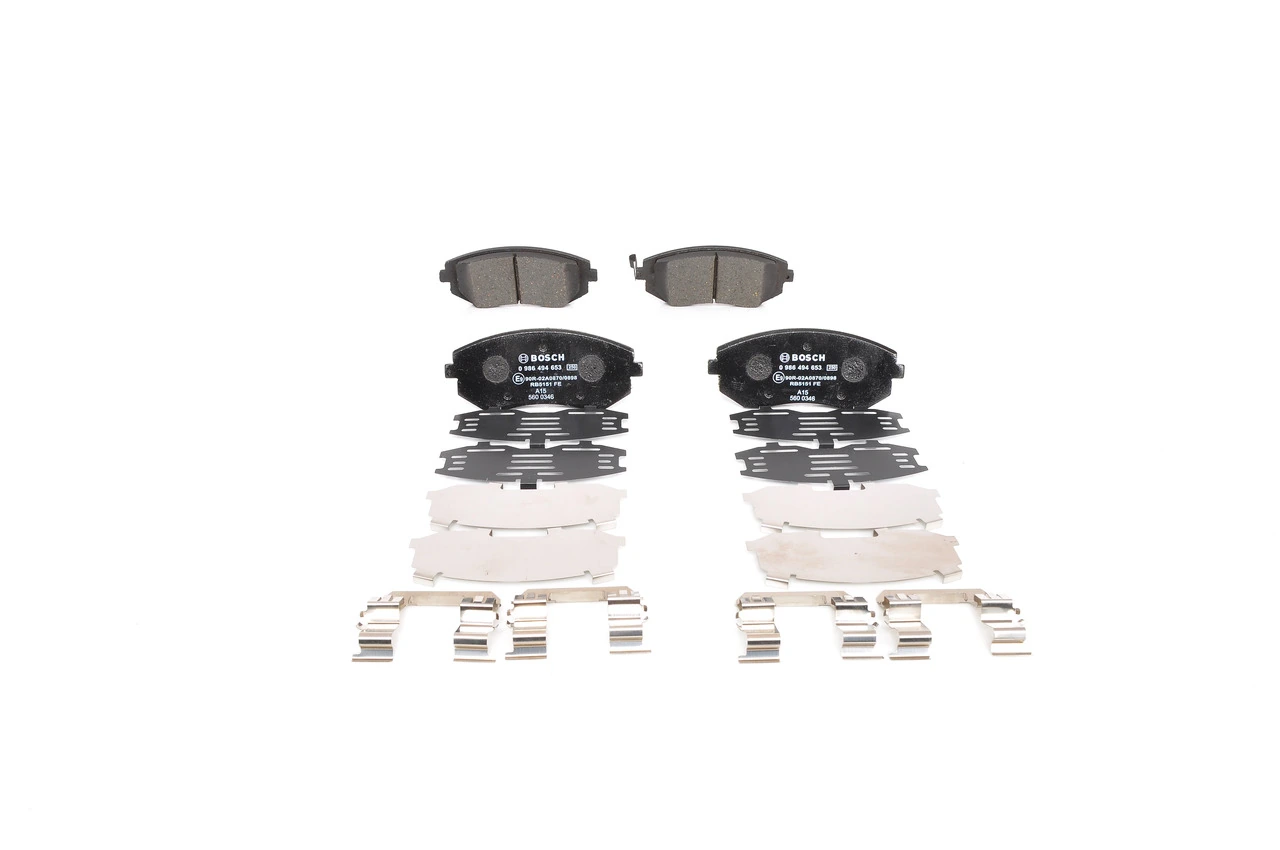 Передние тормозные колодки 0986494653 Bosch