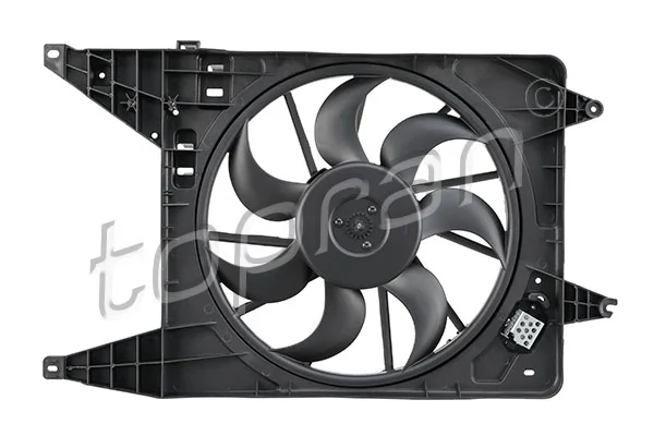 Difusor do radiador de esfriamento, montado com motor e roda de aletas Dacia Logan KS