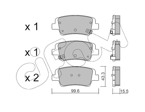 Задние тормозные колодки P30150 Brembo
