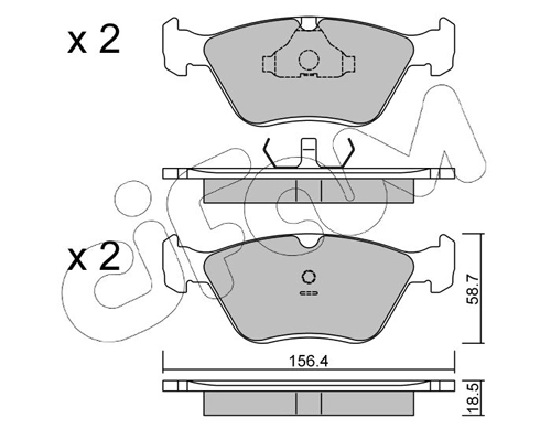 LP1602 Polcar Колодки передние