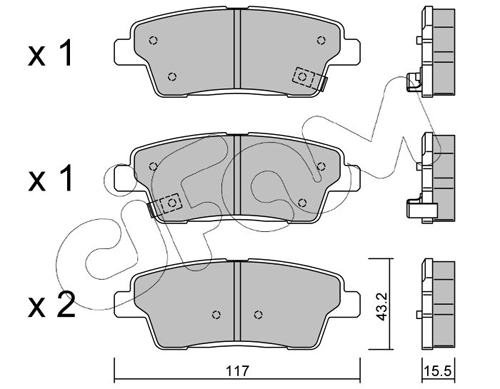 Колодки дисковые  Power Stop 161551 цена, от 22.31 USD