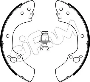 Задние барабанные колодки 0552153 Opel