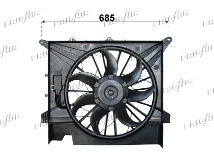 Ventilador elétrico de esfriamento montado (motor + roda de aletas) Volvo XC90