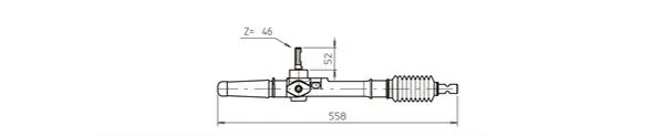 Рейка рулевая EDR DSR366L
