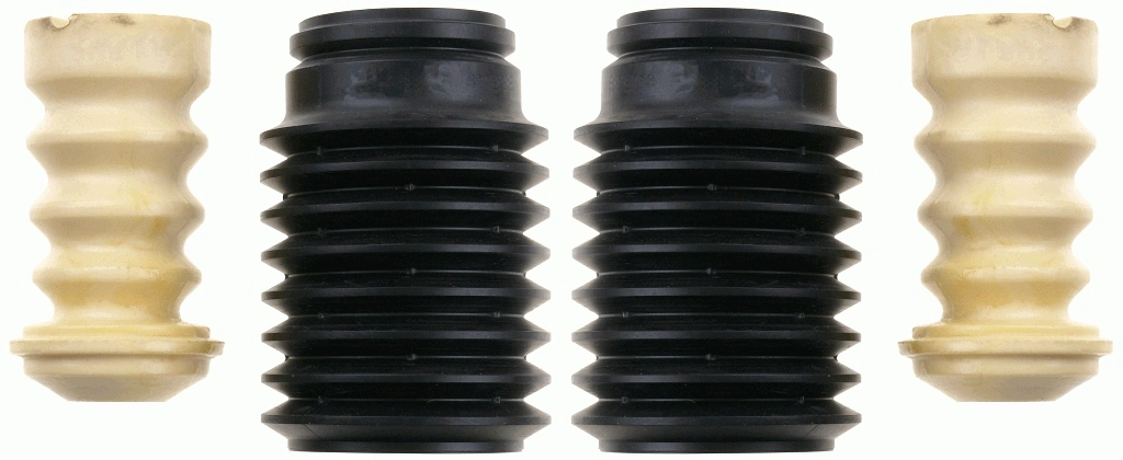 Pára-choque (grade de proteção) de amortecedor traseiro + bota de proteção Nissan Sunny 3 N14