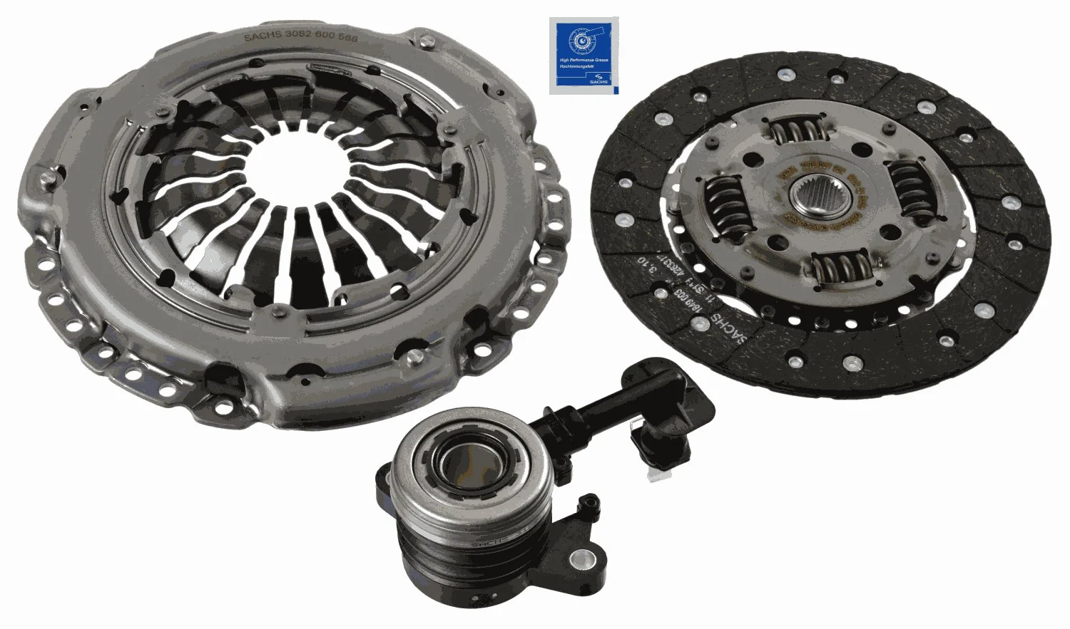 Купить VAL834094 VALEO Комплект сцепления (диск, корзина, подшипник)