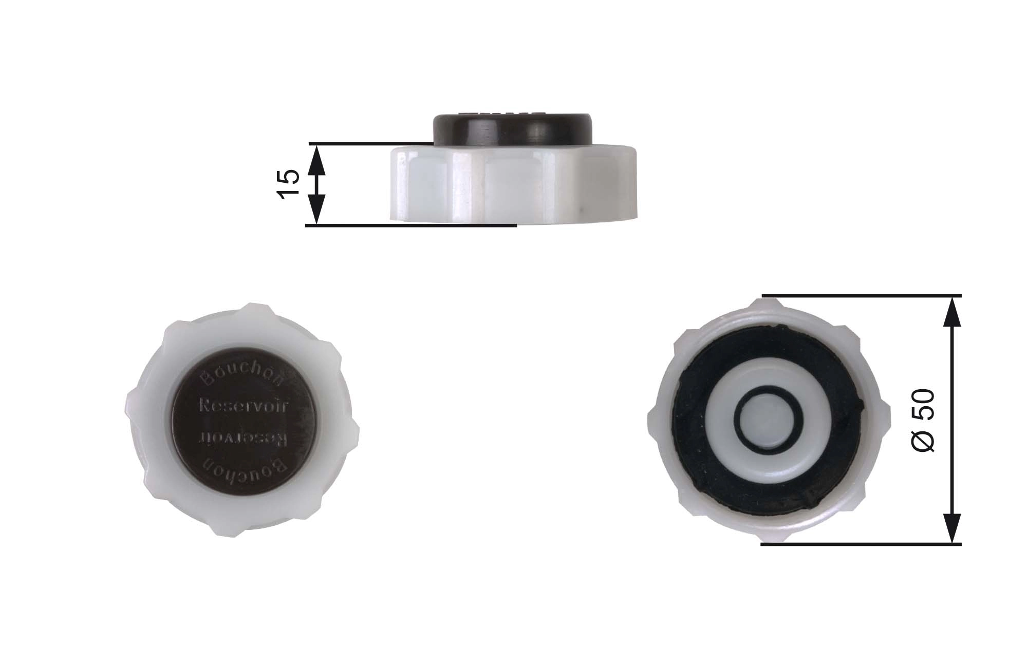 Tampa (tampão) do tanque de expansão Renault 21  S48