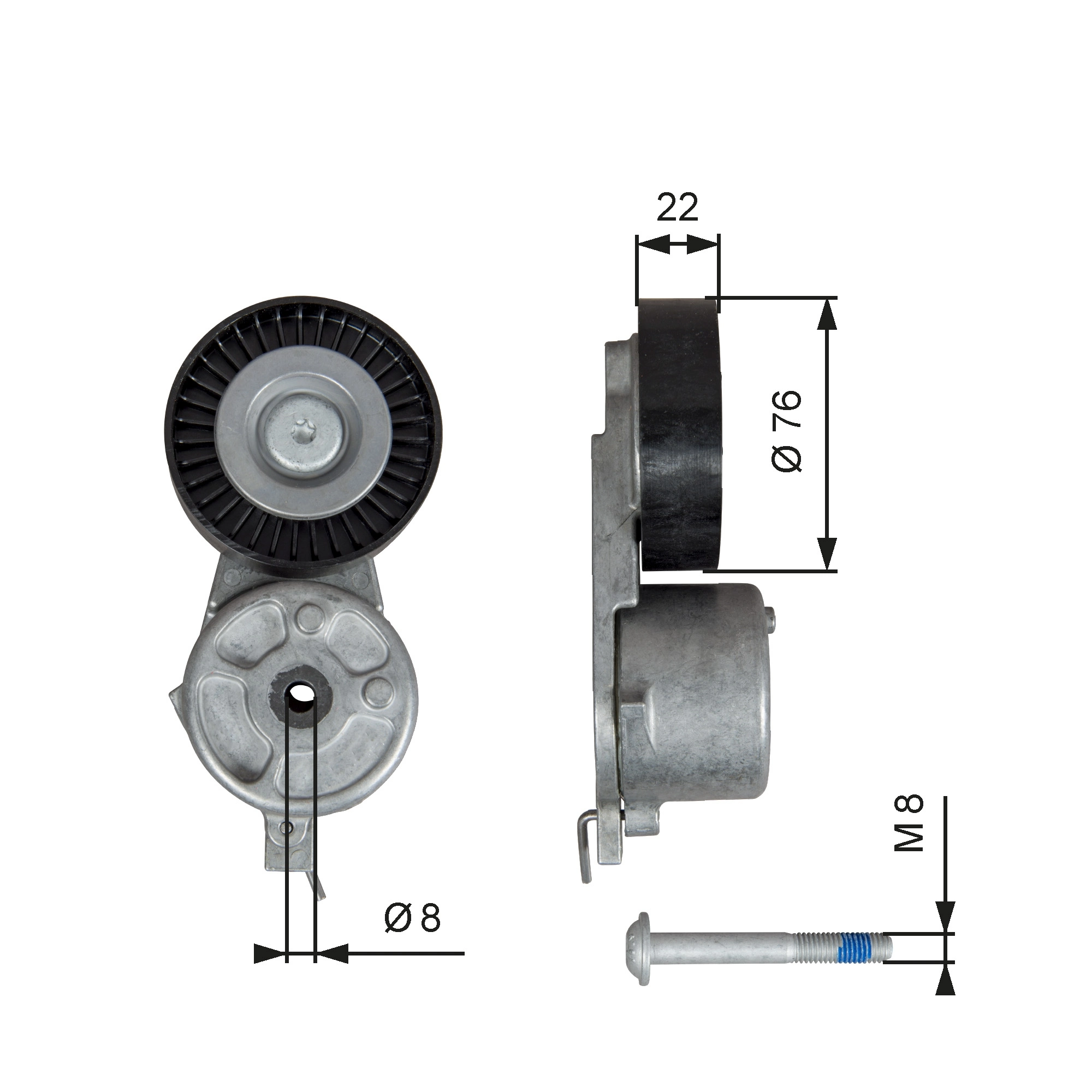 MPQ1189 Magneti Marelli Натяжитель клинового ремня