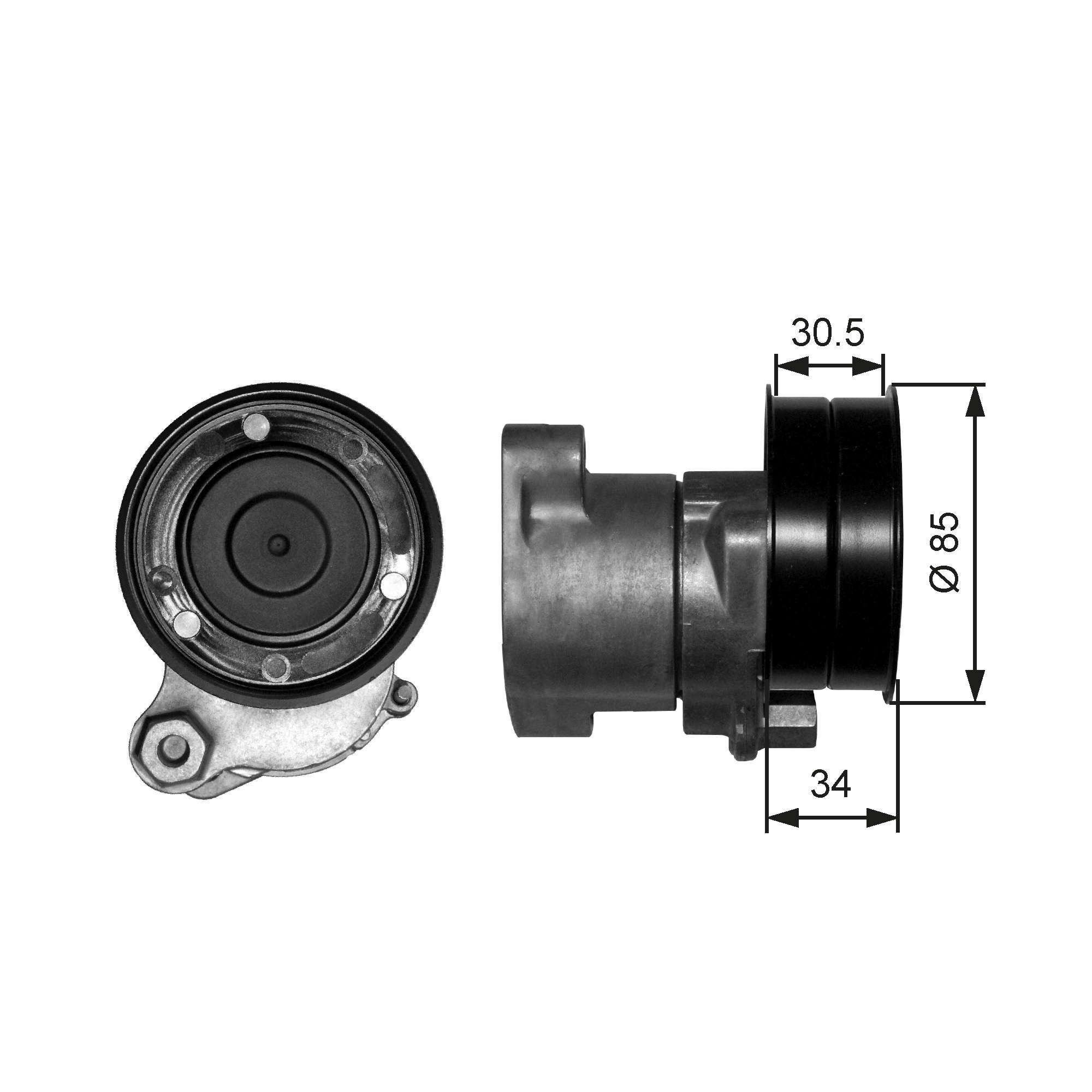Роликовий модуль натяжителя ремня DAF 1783407 цена, от 84.22 USD