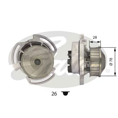 Помпа охлаждения Volkswagen Golf II хэтчбек (19E, 1G1) (1983 - 1992) цена, от 26.44 USD