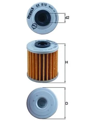 OX810 Mahle Original Масляный фильтр двигателя