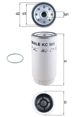 KC505D Mahle Original Фильтр топлива