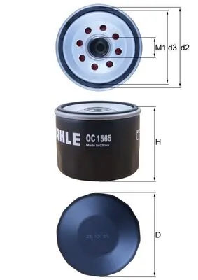 OC1565 Mahle Original Масляный фильтр двигателя