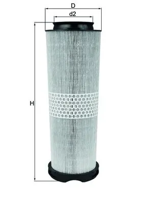 LX943 MAHLE Filtro de aire original y equivalente