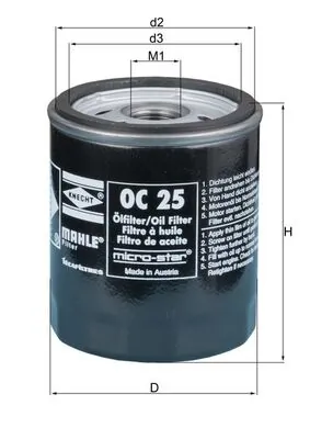 Filtro de aceite motor   