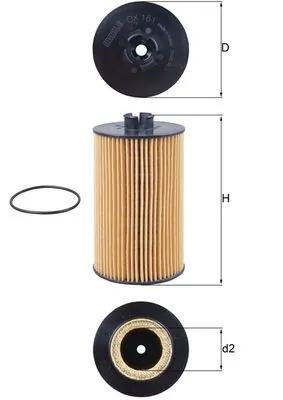 OX161D Mahle Original Масляный фильтр двигателя