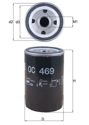 OC469 Mahle Original Масляный фильтр двигателя