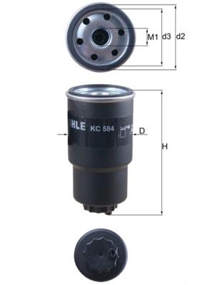 KC584 Mahle Original Фильтр топлива