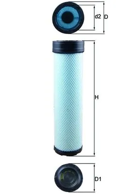 LXS284 Mahle Original Воздушный фильтр двигателя